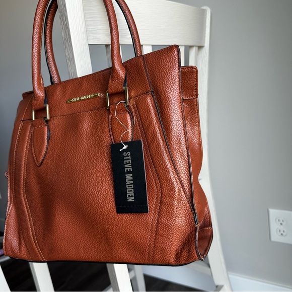 STEVE MADDEN NWT SHOULDER BAG D0324125 COGNAC BVOL - Picture 5 of 16